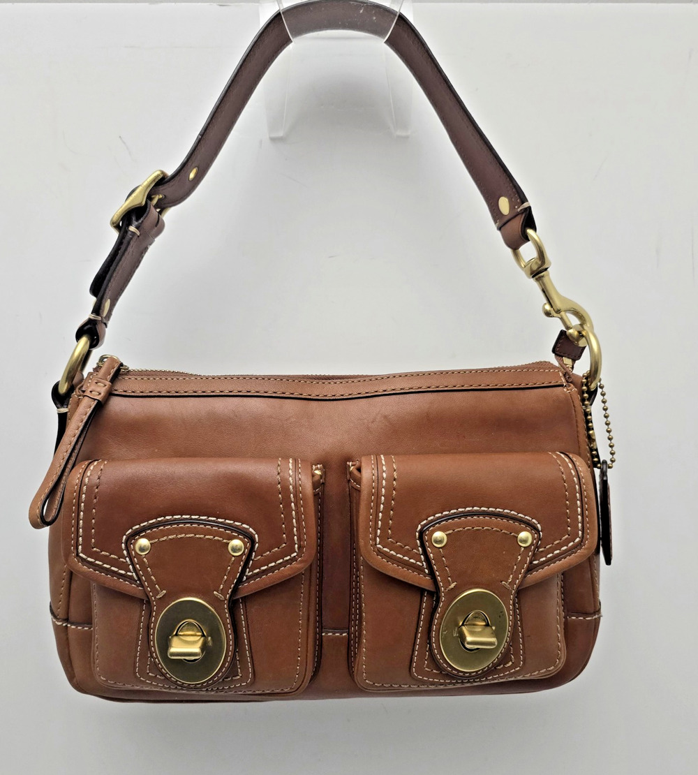 Authentic Coach F12868 Double Turnlock Legacy Shoulder Bag 65th Anniversary